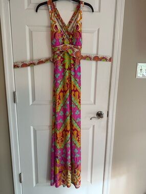Trina Turk Patterned Maxi Dress